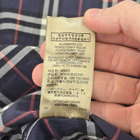 Burberry London Nova Check Short Sleeve Shirt Men's Small