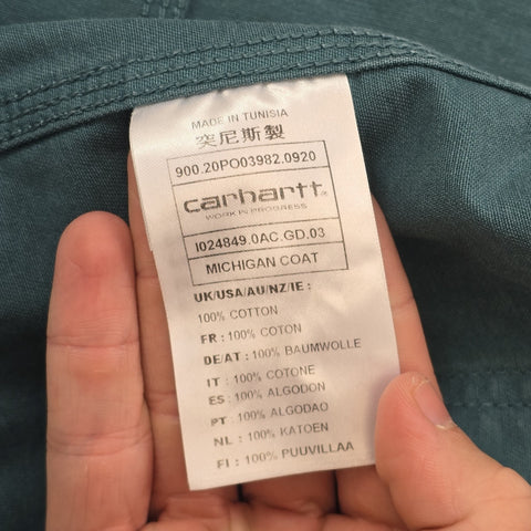 Carhartt WIP Michigan Chore Jacket Blue Men's Large