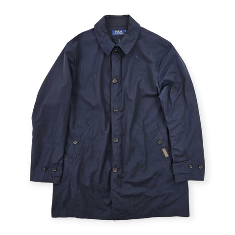 Polo Ralph Lauren Commuter Trench Long Coat Blue Men's Medium
