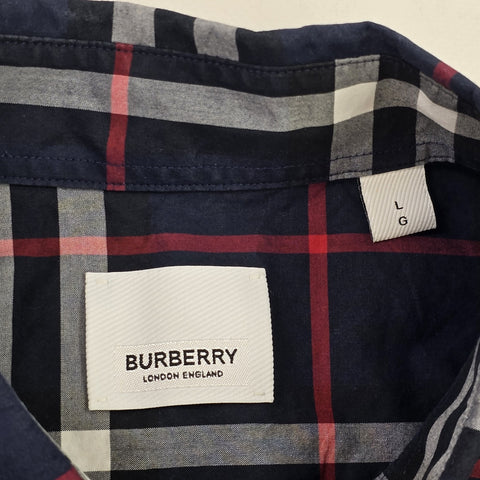 Burberry Nova Check Short Sleeve Shirt Men's Large
