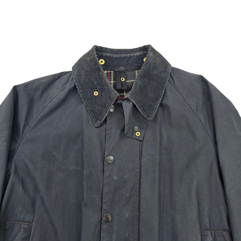 Barbour A155 Beaufort Waxed Jacket Grey Men's Size 40